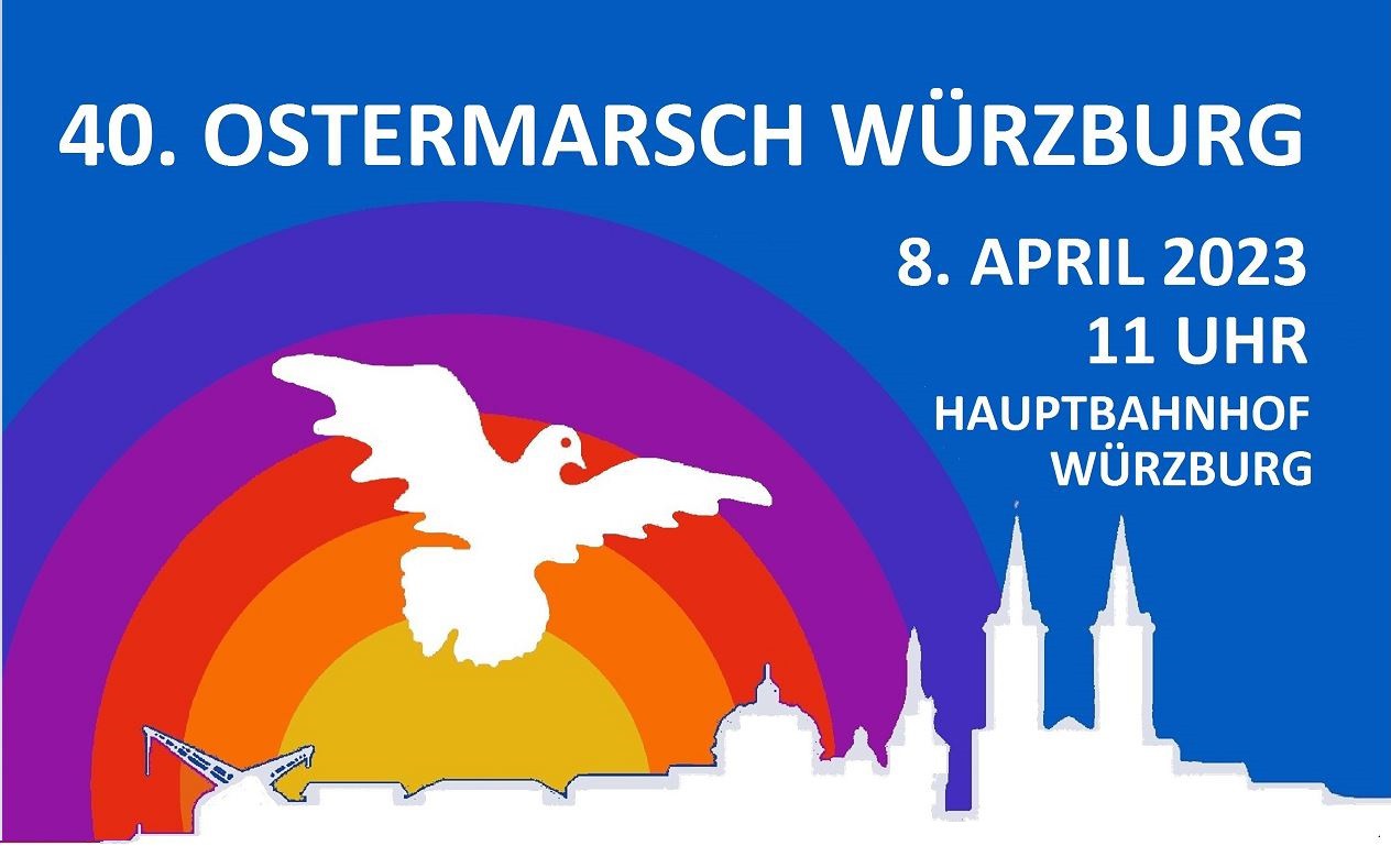 Hohe Beteiligung beim Würzburger Ostermarsch 2023